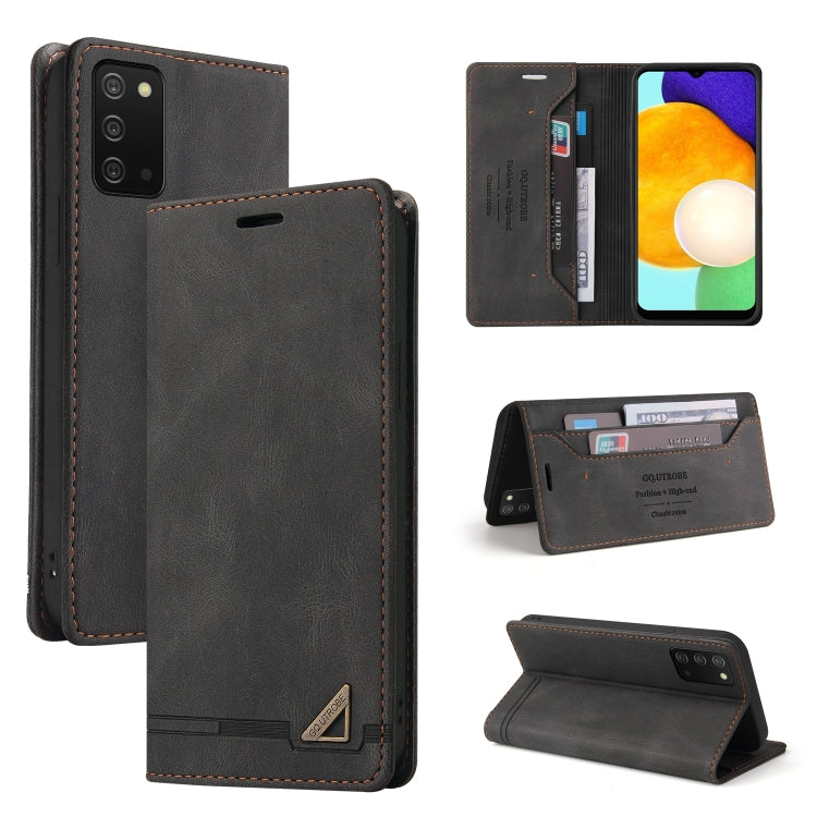 For Samsung Galaxy A03s 166mm Skin Feel Anti-theft Brush Horizontal Flip Leather Case with Holder & Card Slots & Wallet(Brown)