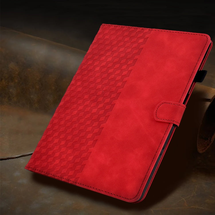 For iPad 10.2 2019 / 2020 / Air 10.5 2019 Rhombus Embossed Leather Smart Tablet Case