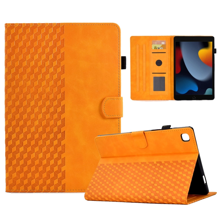 For iPad 10.2 2019 / 2020 / Air 10.5 2019 Rhombus Embossed Leather Smart Tablet Case