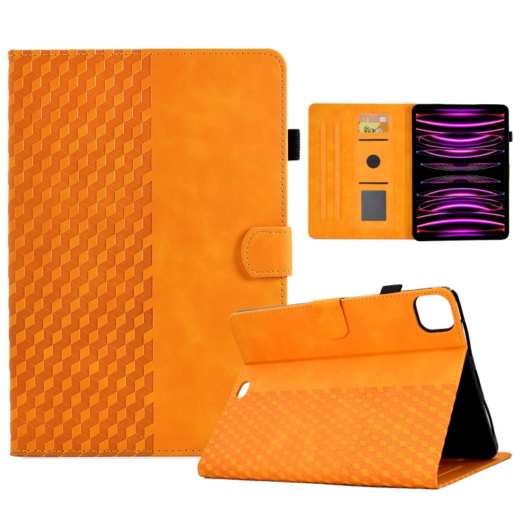 For iPad Pro 11 2018 / 2020 / 2021 Rhombus Embossed Leather Smart Tablet Case