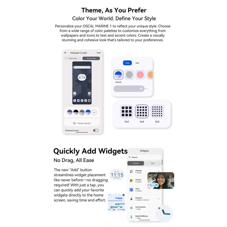 Blackview Oscal Marine 1, 6.56 inch Android 15 Unisoc UMS9230E T615 Octa Core, Network: 4G, OTG, NFC