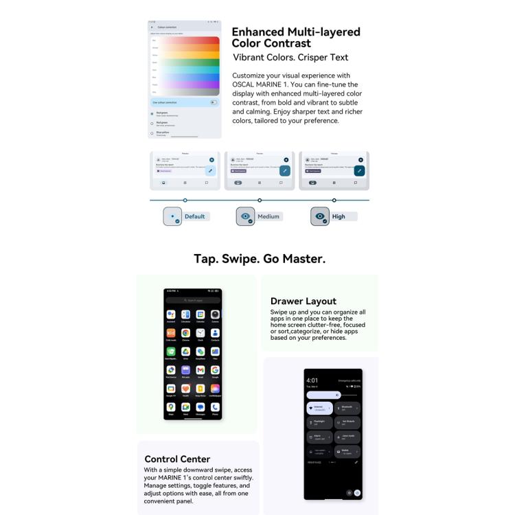 Blackview Oscal Marine 1, 6.56 inch Android 15 Unisoc UMS9230E T615 Octa Core, Network: 4G, OTG, NFC