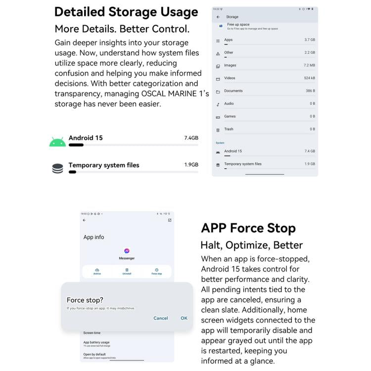 Blackview Oscal Marine 1, 6.56 inch Android 15 Unisoc UMS9230E T615 Octa Core, Network: 4G, OTG, NFC