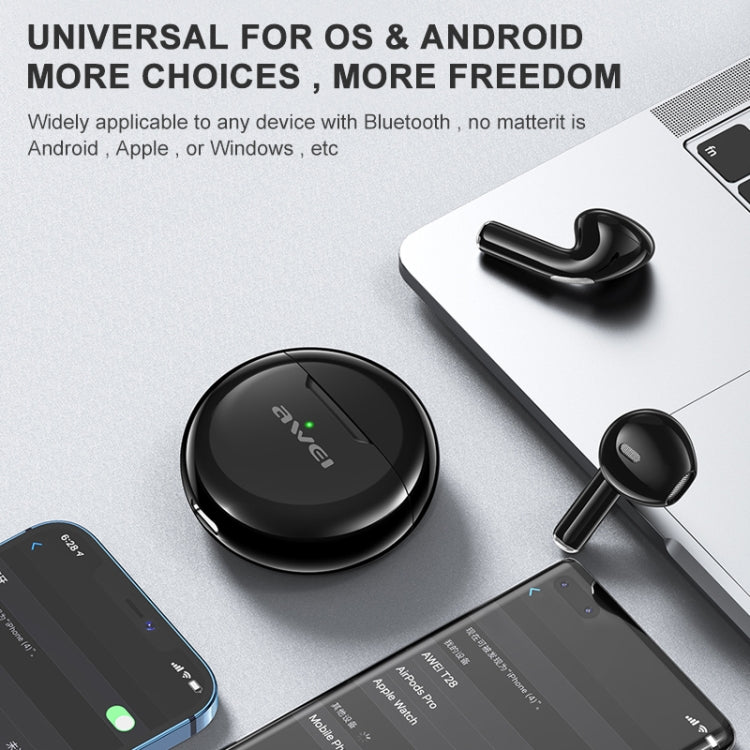 awei T17 Bluetooth V5.0 Ture Wireless Sports TWS Headset with Charging Case