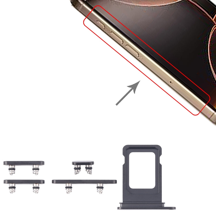 For iPhone 16 Pro Original SIM Card Tray + Side Keys