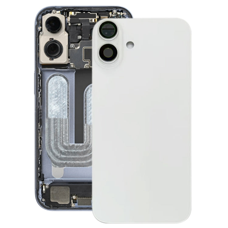 For iPhone 16 Plus Battery Back Cover with Camera Lens Cover