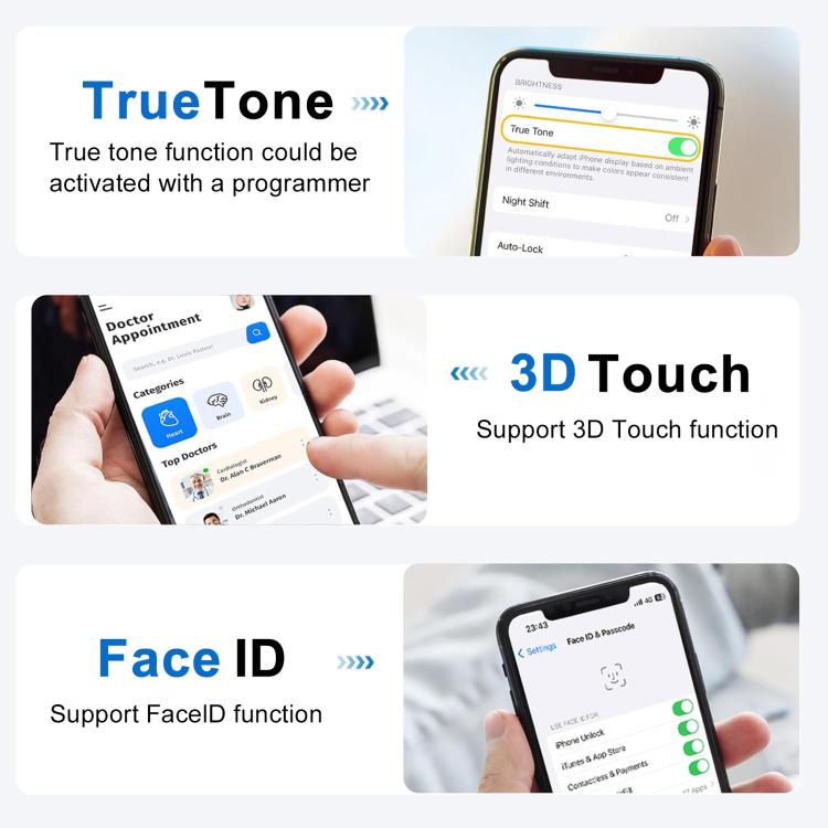 For iPhone 16 Plus HD+ incell Screen with Digitizer Full Assembly