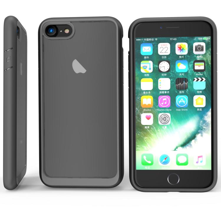 Two-color TPU + Acrylic Back Protective Phone Case for iPhone SE 2022/ iPhone SE 2020/ iPhone 8/iPhone 7