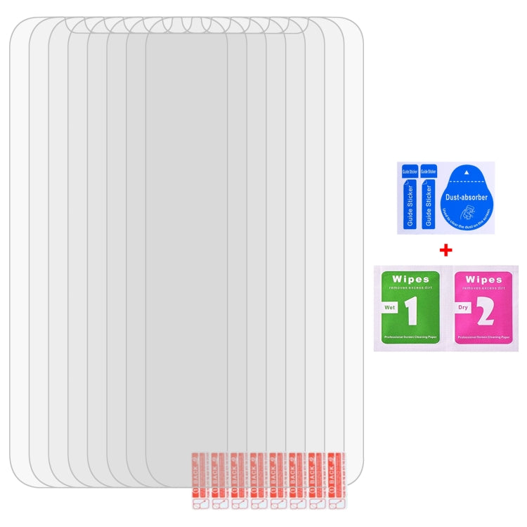 For iPhone 12 Pro Max 10pcs 0.26mm 9H 2.5D Tempered Glass Film (Slotted)