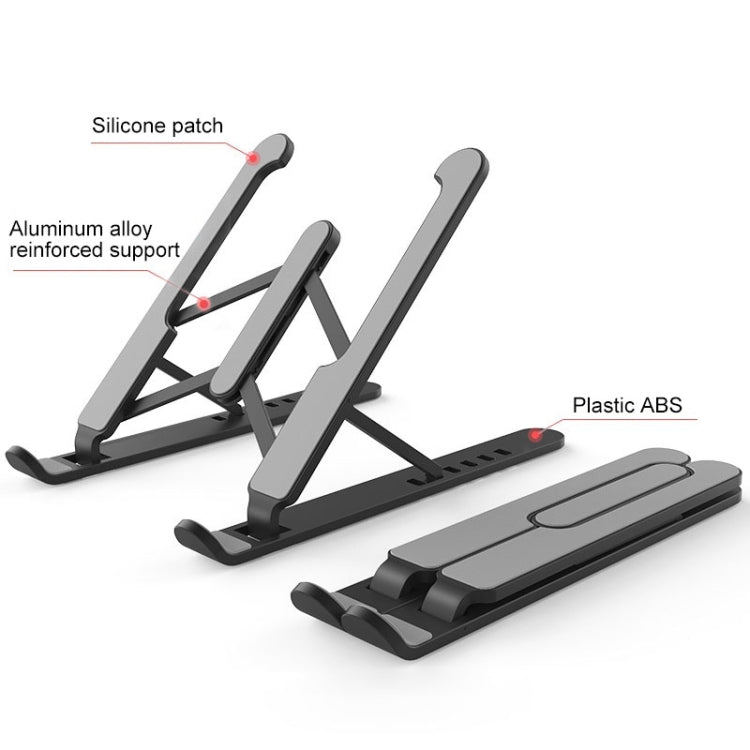 YMB1028 Portable Folding Desktop Holder Bracket for Laptop / Tablet below 15.6 inch