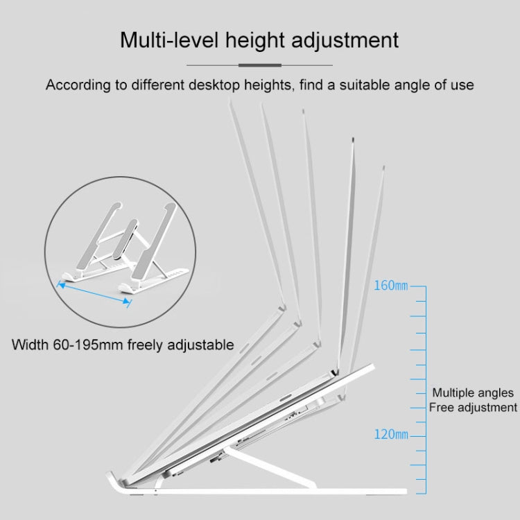 YMB1028 Portable Folding Desktop Holder Bracket for Laptop / Tablet below 15.6 inch