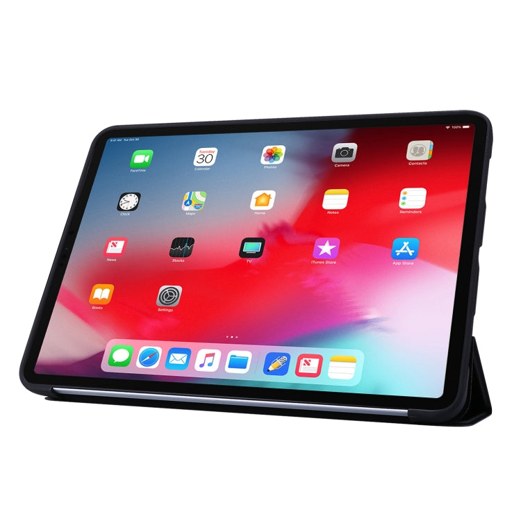 For iPad Pro 11 (2020) PC + PU Leather Tablet Case with Three-folding Holder