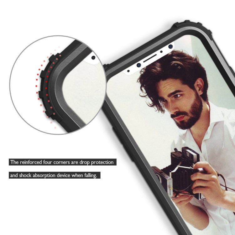 For iPhone X / XS Diamond Series Electroplating PC +  Silicone Protective Case