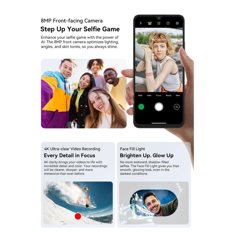 Blackview SHARK 6 5G, 4GB+128GB, 6.88 inch Android 15 Unisoc UMS9620 T8100 Octa Core, Network: 5G, NFC, OTG