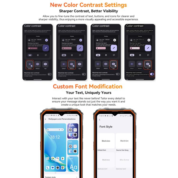Blackview Oscal Marine 2, 4GB+64GB, 6.56 inch Android 15 Unisoc UMS9230E T615 Octa Core, Network: 4G, OTG, NFC