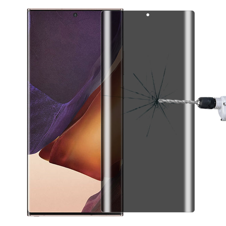 For Samsung Galaxy Note20 Ultra 9H 3D Curved Anti-peeping Full Screen Tempered Glass Film