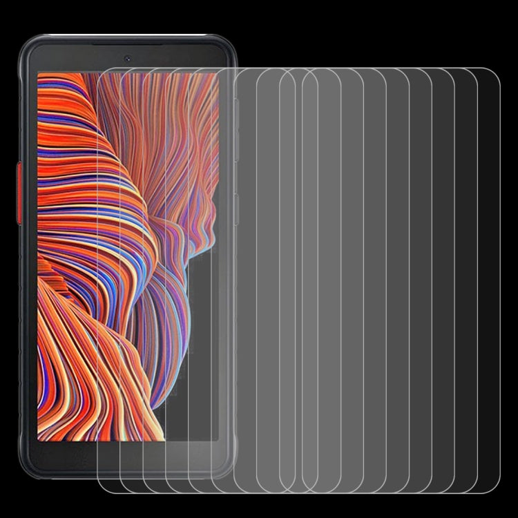 For Samsung Galaxy Xcover 5 10 PCS 0.26mm 9H Surface Hardness 2.5D Explosion-proof Tempered Glass Non-full Screen Film