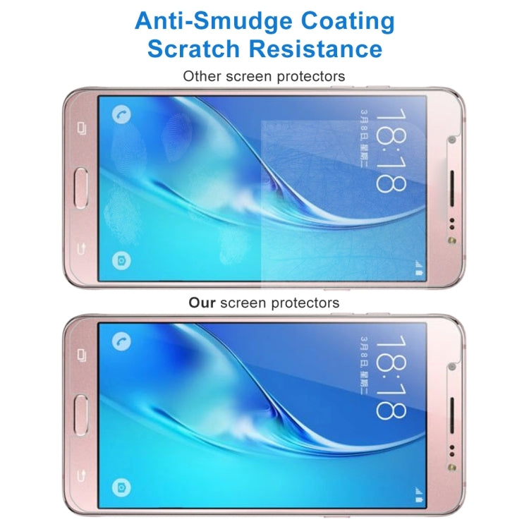 50 PCS for Galaxy J5 (2017) / J530 (US Version) 0.3mm 9H Surface Hardness 2.5D Explosion-proof Tempered Glass Non-full Screen Film, No Retail Package