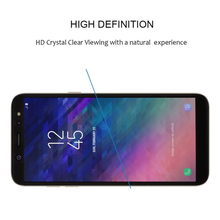 Full Glue Full Cover Screen Protector Tempered Glass film for Galaxy A6+ (2018)
