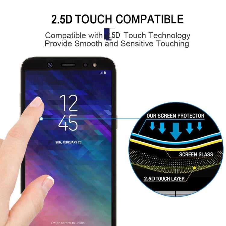 Full Glue Full Cover Screen Protector Tempered Glass film for Galaxy A6+ (2018)
