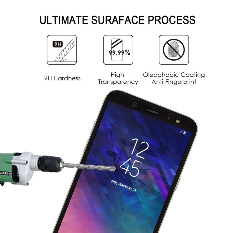 Full Glue Full Cover Screen Protector Tempered Glass film for Galaxy A6+ (2018)