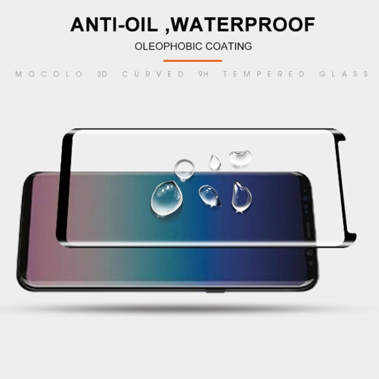 mocolo 0.33mm 9H 3D Full Glue Curved Tempered Glass Film for Galaxy S9