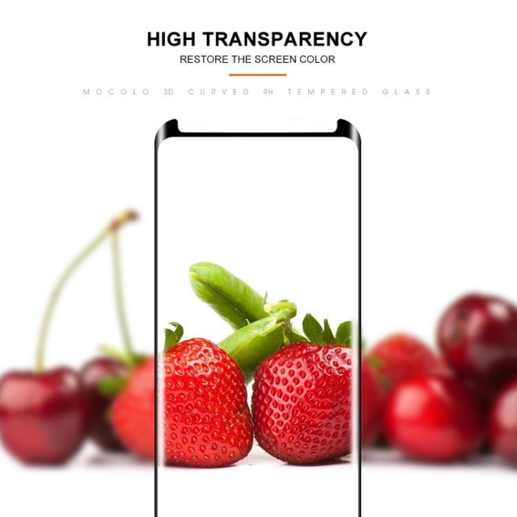 mocolo 0.33mm 9H 3D Full Glue Curved Tempered Glass Film for Galaxy S9
