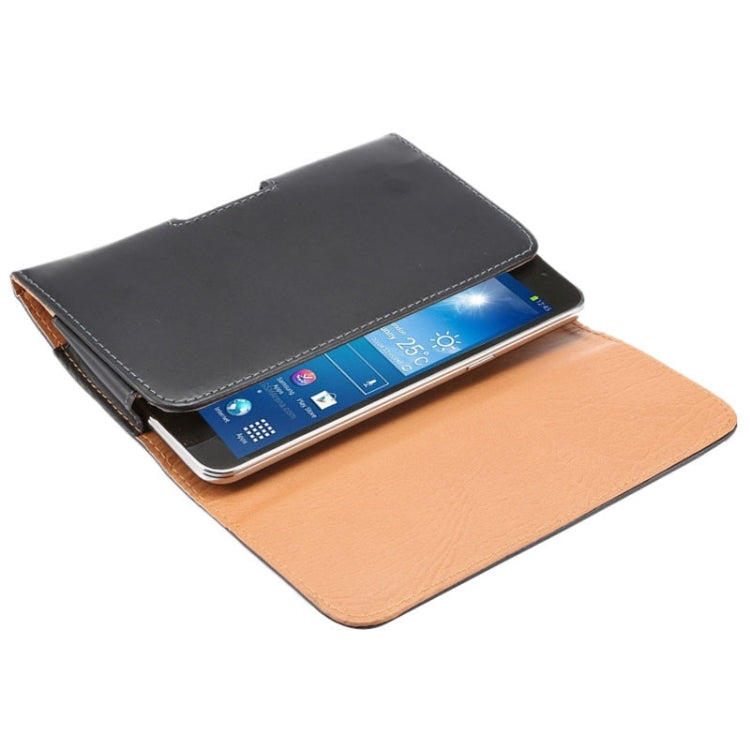 6.3 Inch Crazy Horse Texture Vertical Flip Leather Case / Waist Bag with Back Splint for Galaxy Mega 6.3 /  Mega 2 / G750F