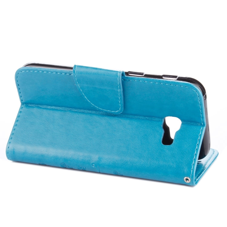 For Galaxy A5 (2017) / A520 Butterflies Love Flowers Embossing Horizontal Flip Leather Case with Holder & Card Slots & Wallet & Lanyard