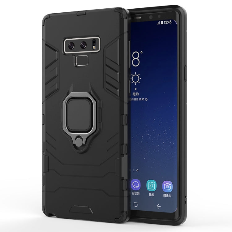 PC + TPU Shockproof Protective Case with Magnetic Ring Holder For Galaxy Note9