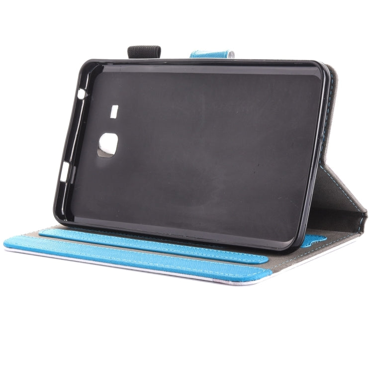 For Galaxy Tab A 7.0 (2016) / T280 Horizontal Flip Pattern Leather Case with Holder & Card Slots & Pen Slot