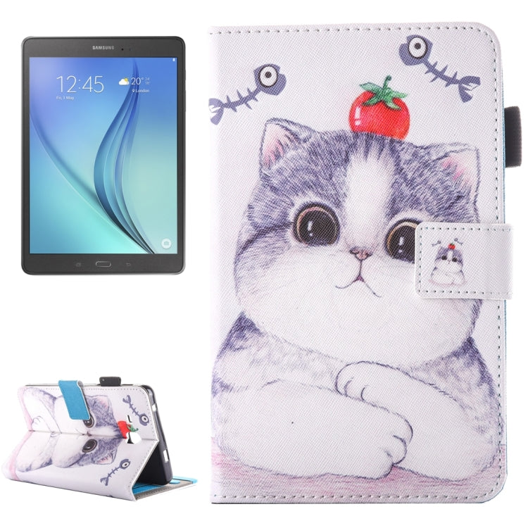 For Galaxy Tab A 7.0 (2016) / T280 Horizontal Flip Pattern Leather Case with Holder & Card Slots & Pen Slot