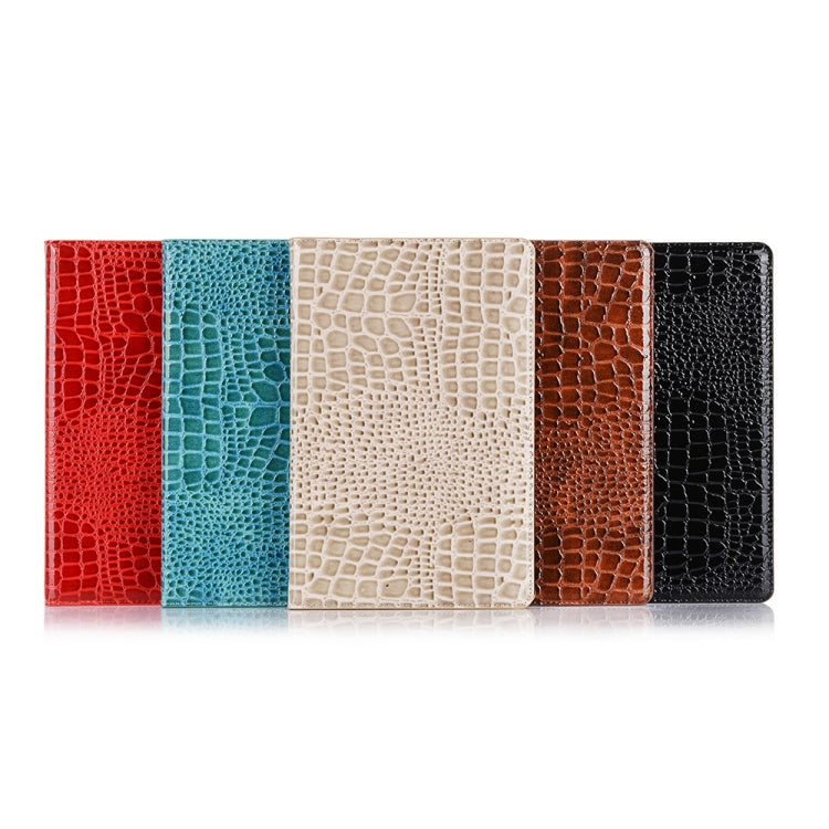 For Galaxy Tab S6 T860 / T865 Crocodile Texture Horizontal Flip Leather Case with Holder & Card Slots & Wallet