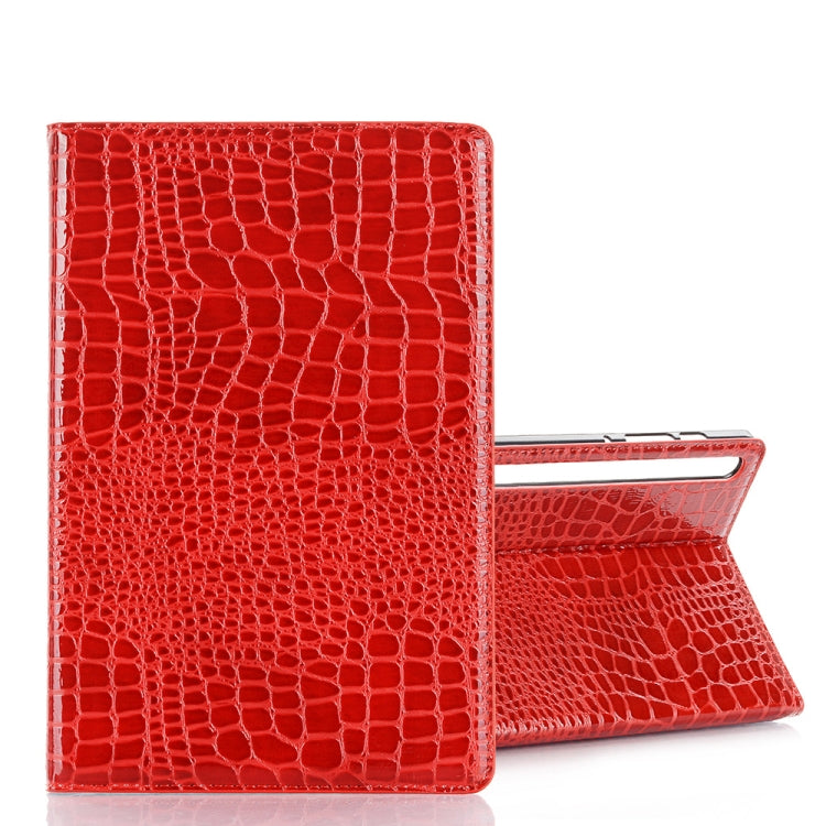 For Galaxy Tab S6 T860 / T865 Crocodile Texture Horizontal Flip Leather Case with Holder & Card Slots & Wallet