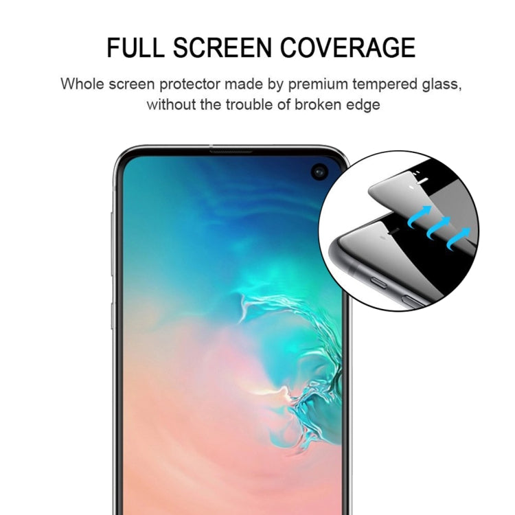 25 PCS 9H 2.5D Premium Curved Screen Crystal Tempered Glass Film for Galaxy S10, Lessen Version