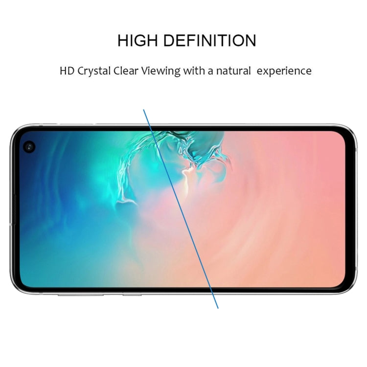 25 PCS 9H 2.5D Premium Curved Screen Crystal Tempered Glass Film for Galaxy S10, Lessen Version