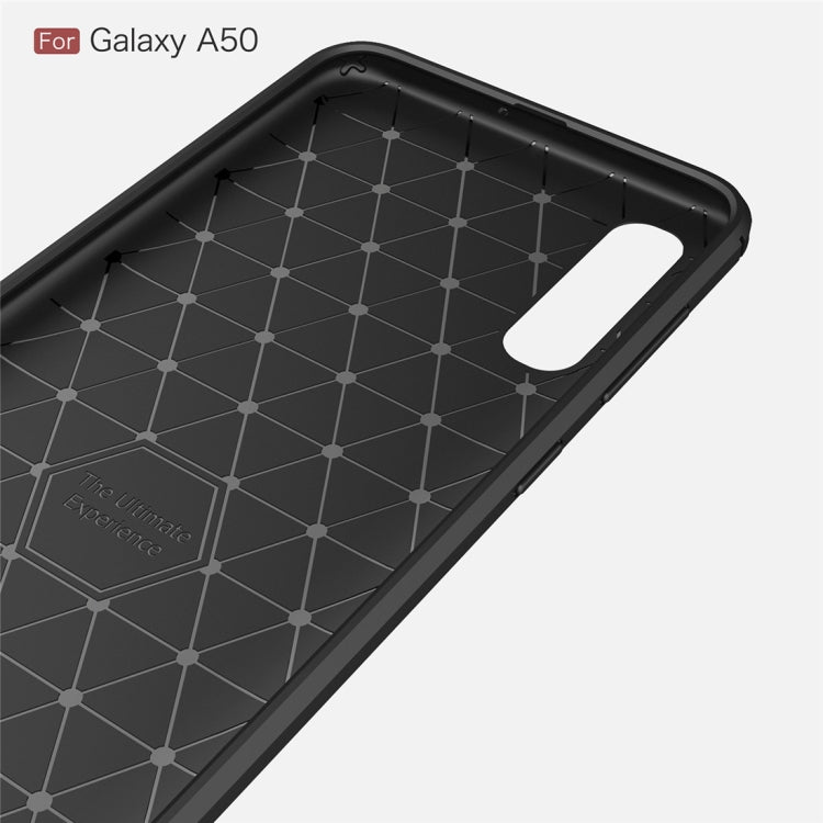 Brushed Texture Carbon Fiber TPU Case for Galaxy A50