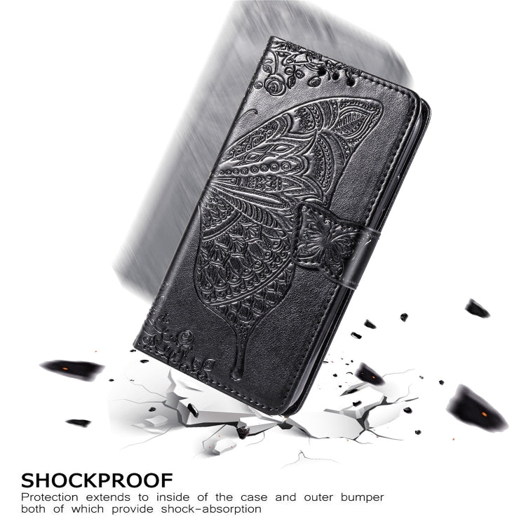 Butterfly Love Flowers Embossing Horizontal Flip Leather Case for Galaxy S10, with Holder & Card Slots & Wallet & Lanyard