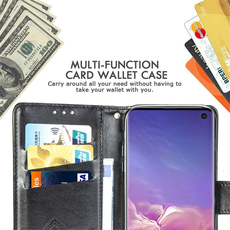 Butterfly Love Flowers Embossing Horizontal Flip Leather Case for Galaxy S10, with Holder & Card Slots & Wallet & Lanyard