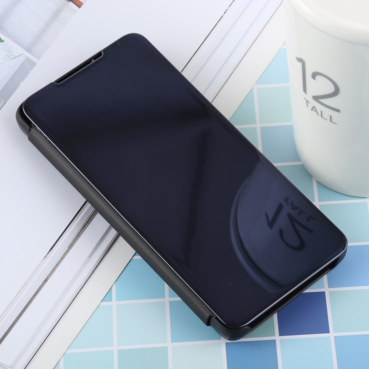 PU Electroplating Mirror Horizontal Flip Leather Case for Galaxy S10, with Holder