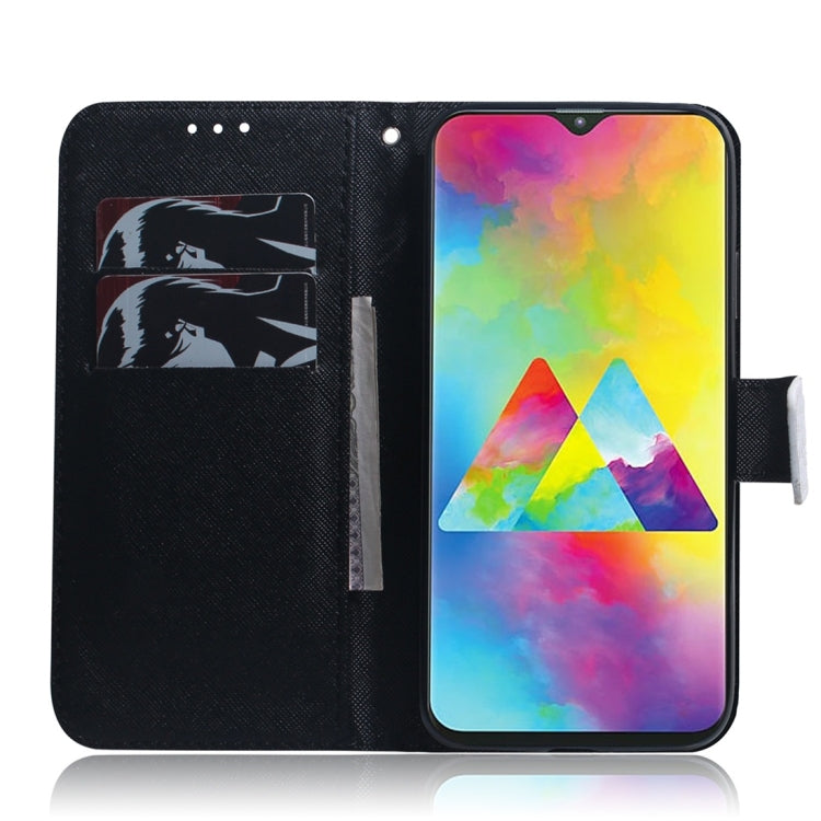 Anger Pattern Coloured Drawing Horizontal Flip Leather Case for Galaxy M20, with Holder & Card Slots & Wallet