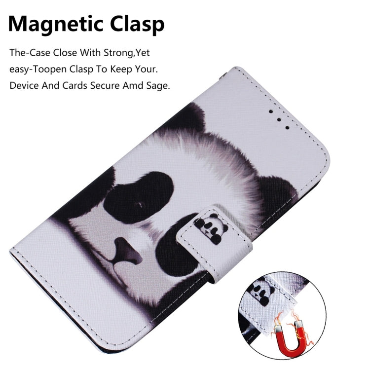 Panda Pattern Coloured Drawing Horizontal Flip Leather Case for Galaxy S10 E, with Holder & Card Slots & Wallet
