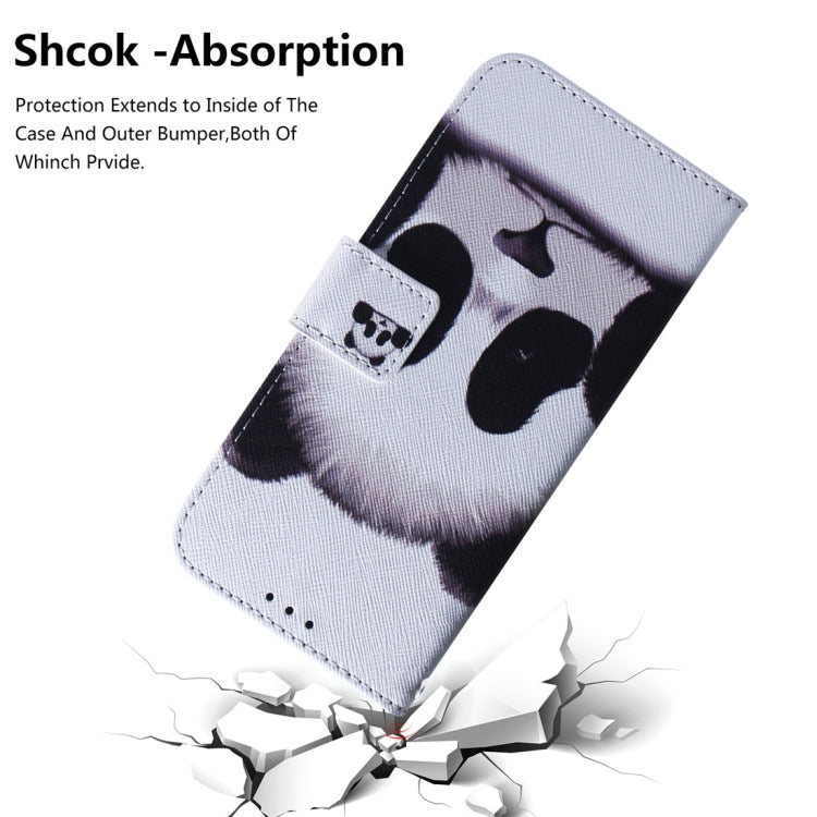 Panda Pattern Coloured Drawing Horizontal Flip Leather Case for Galaxy S10 E, with Holder & Card Slots & Wallet