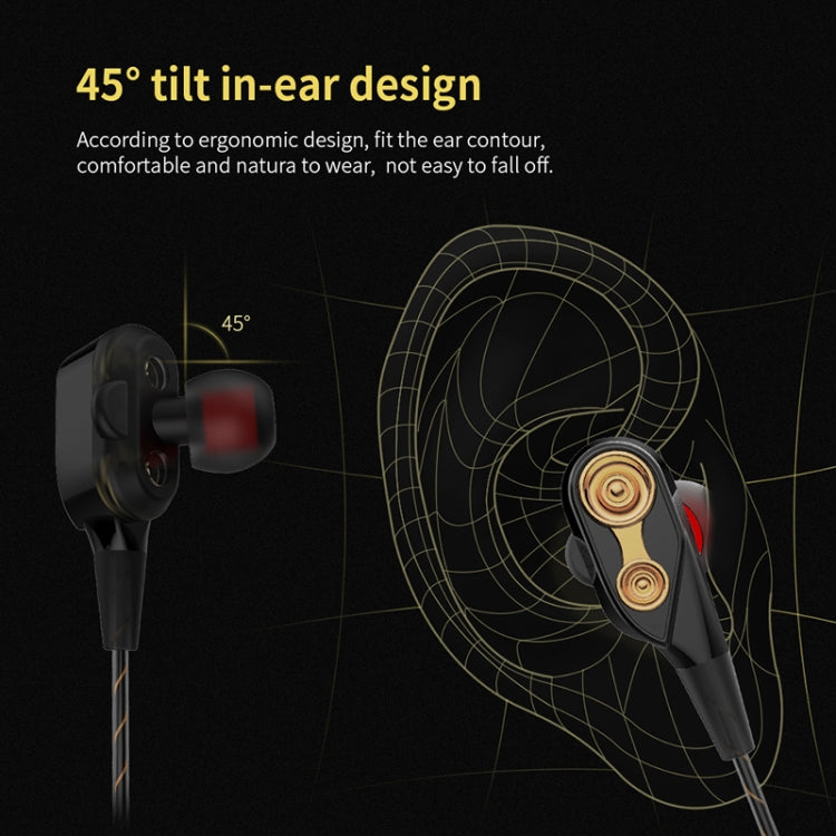 QKZ CK8 HiFi In-ear Four Unit Sports Music Headphones
