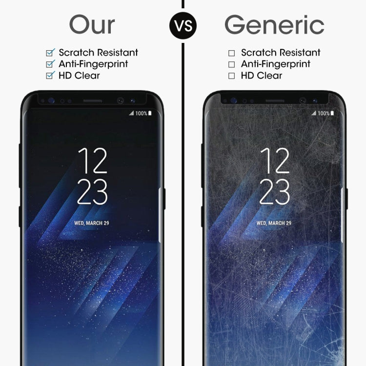 For Galaxy S8+ / G955 0.26mm 9H Surface Hardness 3D Explosion-proof Non-full Screen Curved Case Friendly Tempered Glass Film