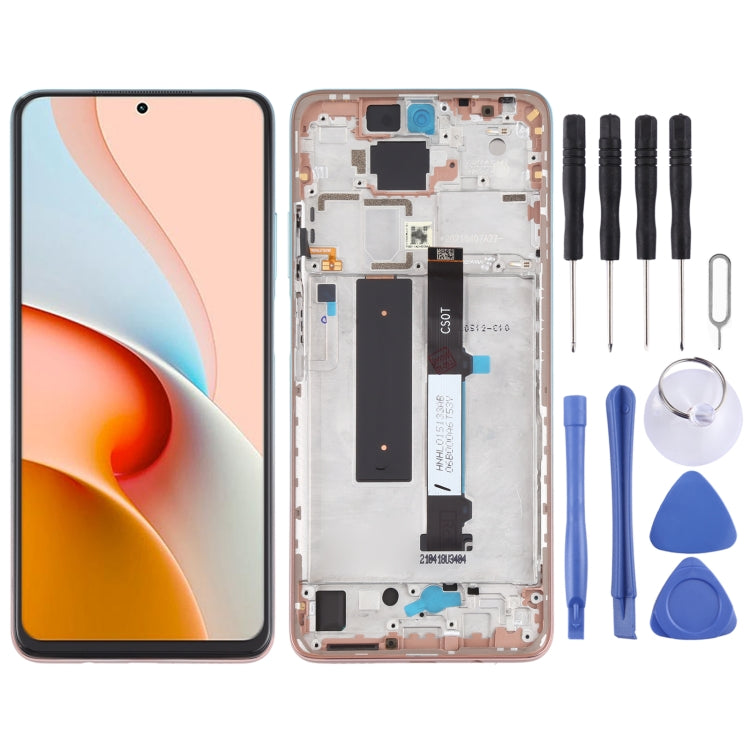 Original LCD Screen and Digitizer Full Assembly with Frame for Xiaomi Redmi Note 9 Pro 5G / Mi 10T Lite 5G M2007J17C M2007J17G