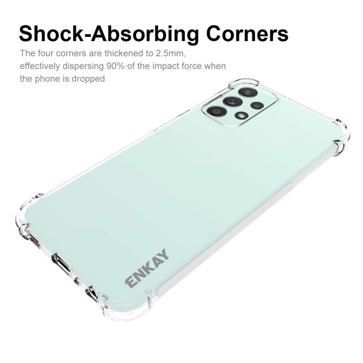 For Samsung Galaxy A23 ENKAY Clear TPU Shockproof Case