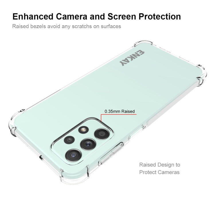 For Samsung Galaxy A23 ENKAY Clear TPU Shockproof Case