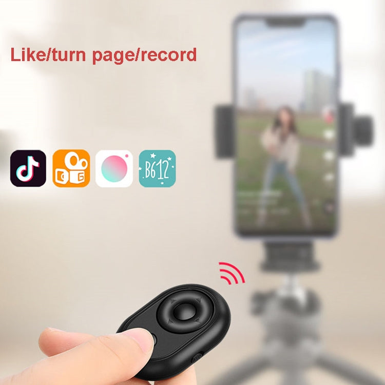Mini Bluetooth Remote Control Live Streaming Likes Video Recording Novel Page Flip Remote Control Selfie, Black