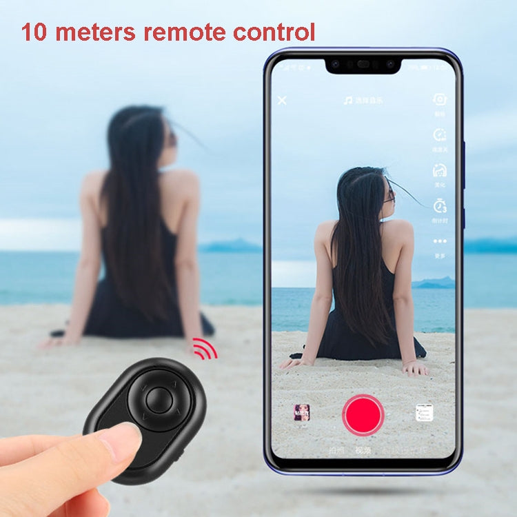 Mini Bluetooth Remote Control Live Streaming Likes Video Recording Novel Page Flip Remote Control Selfie, Black